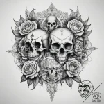 Tattoo sketch chimera, concept art for tattoo… – tattoo sketch (№1757376937_0, 09.09.2025 00:15) — tattoovalue.net