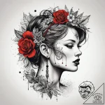Tattoo sketch elegant comb tattoo, tattoo fla… – tattoo sketch (№1757379134_0, 09.09.2025 00:52) — tattoovalue.net