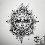 Tattoo sketch cosmic beginning, tattoo flash… – tattoo sketch (№1757379331_0, 09.09.2025 00:55) — tattoovalue.net