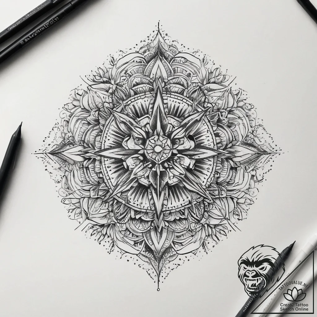Tattoo sketch puzzle, ink illustration for ta... - tattoo sketch (№1757380729_0, 09.09.2025 01:18) — tattoovalue.net