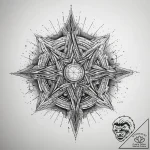Tattoo sketch cosmic kingdom, tattoo line art… – tattoo sketch (№1757381126_0, 09.09.2025 01:25) — tattoovalue.net