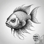 Tattoo sketch abyssal zone fish – tattoo sketch (№1757385095_0, 09.09.2025 02:31) — tattoovalue.net