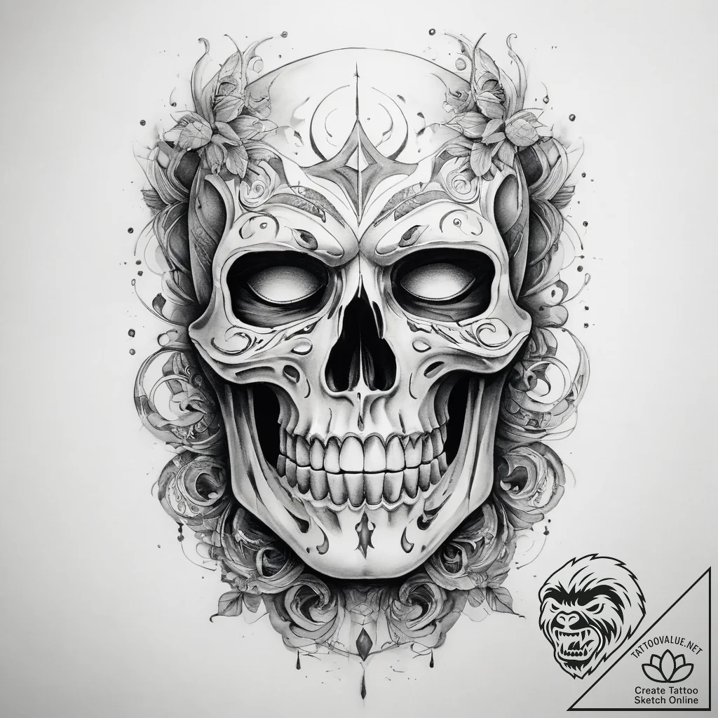 Tattoo sketch phantom - tattoo sketch (№1757385288_0, 09.09.2025 02:34) — tattoovalue.net