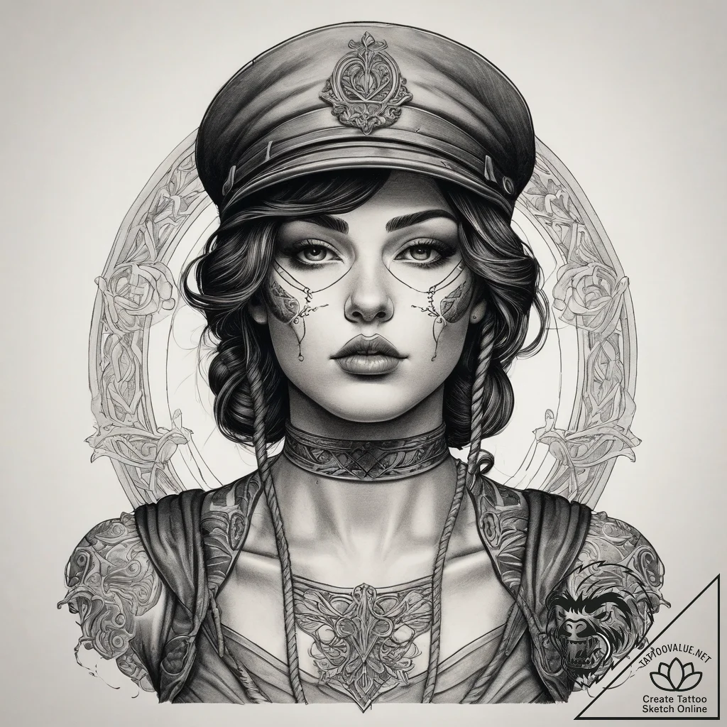 Tattoo sketch soldier with a rope, tattoo dra... - tattoo sketch (№1757385485_0, 09.09.2025 02:38) — tattoovalue.net