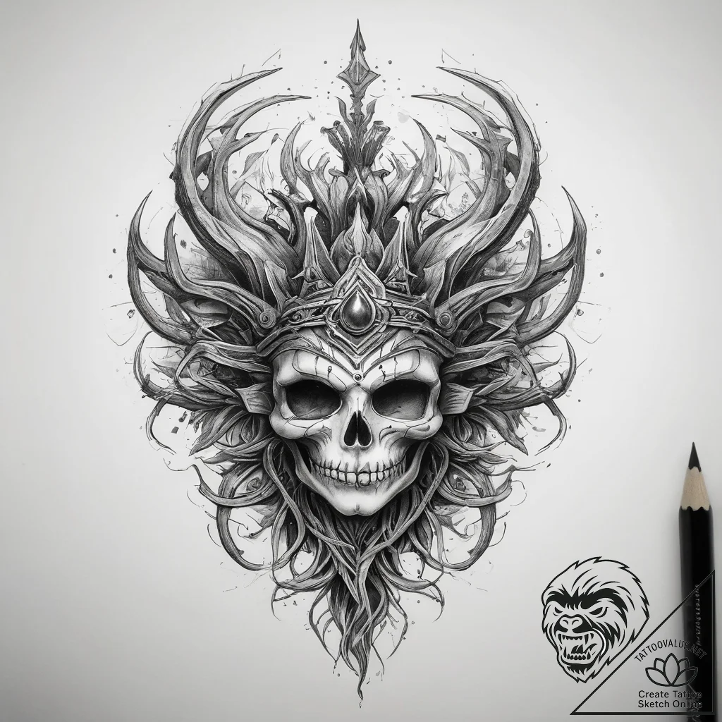 Tattoo sketch cosmic root, tattoo sketch desi... - tattoo sketch (№1757385681_0, 09.09.2025 02:41) — tattoovalue.net