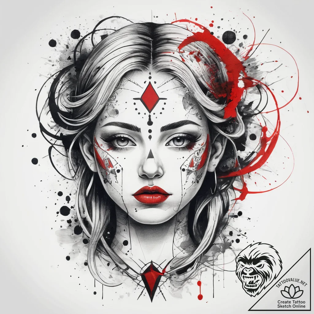 Tattoo sketch cosmic spirit, tattoo line art,... - tattoo sketch (№1757387066_0, 09.09.2025 03:04) — tattoovalue.net