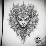 Tattoo sketch dream – tattoo sketch (№1757387459_0, 09.09.2025 03:10) — tattoovalue.net