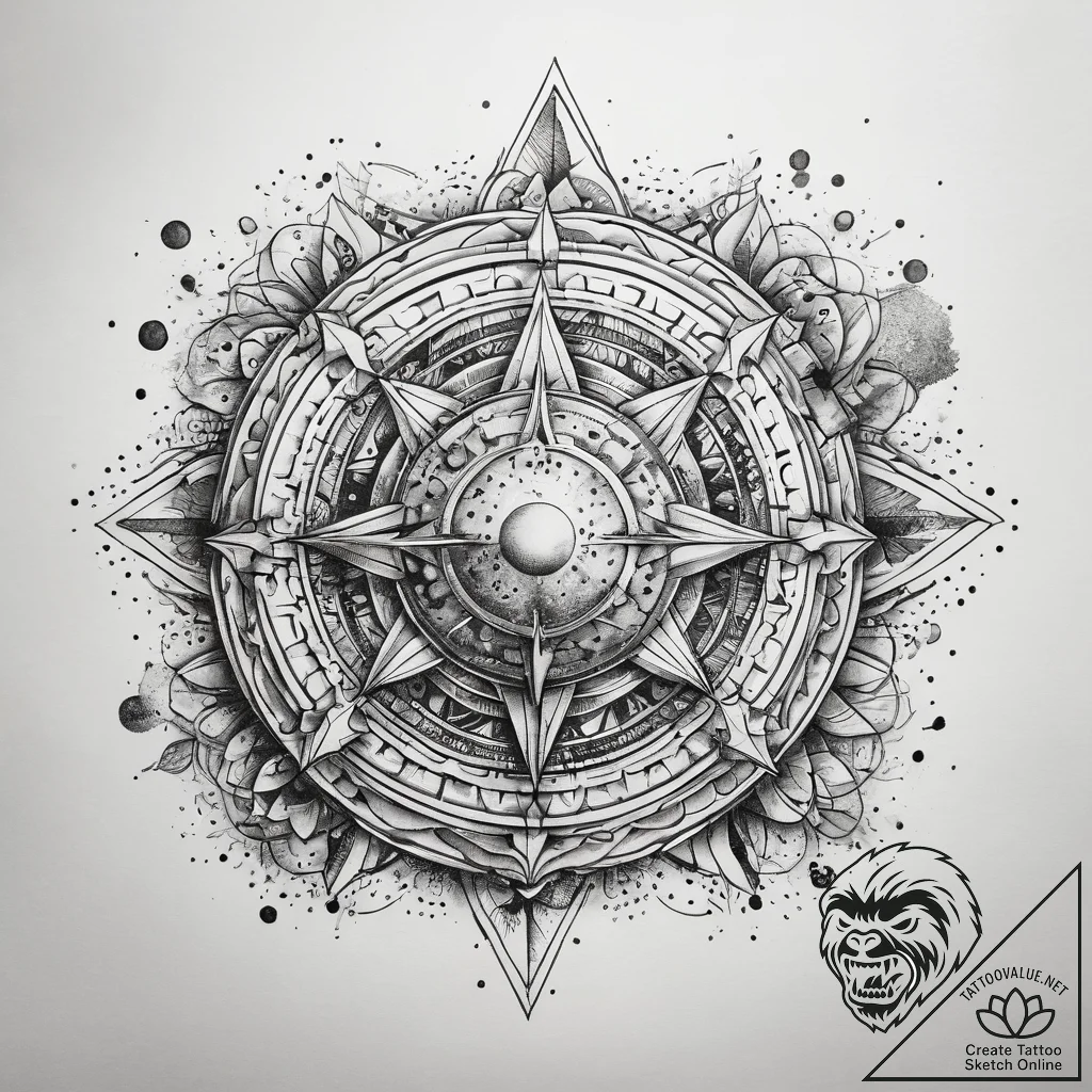 Tattoo sketch cosmic world, tattoo drawing ou... - tattoo sketch (№1757390430_0, 09.09.2025 04:00) — tattoovalue.net