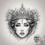 Tattoo sketch tiara, tattoo drawing outline,… – tattoo sketch (№1757391029_0, 09.09.2025 04:10) — tattoovalue.net