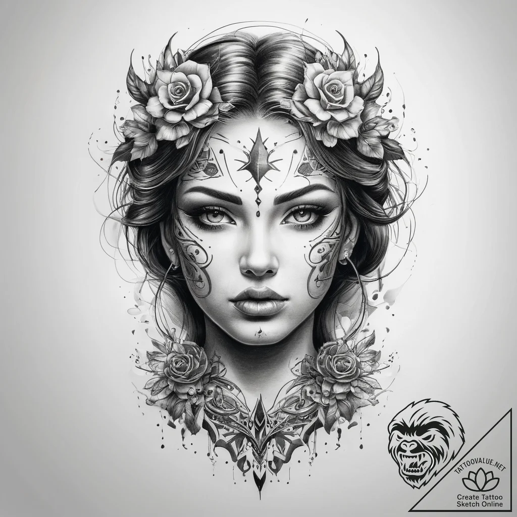 Tattoo sketch emotion - tattoo sketch (№1757391429_0, 09.09.2025 04:17) — tattoovalue.net