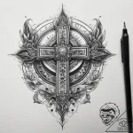 Tattoo sketch cosmic origin, ink illustration… – tattoo sketch (№1757391626_0, 09.09.2025 04:20) — tattoovalue.net