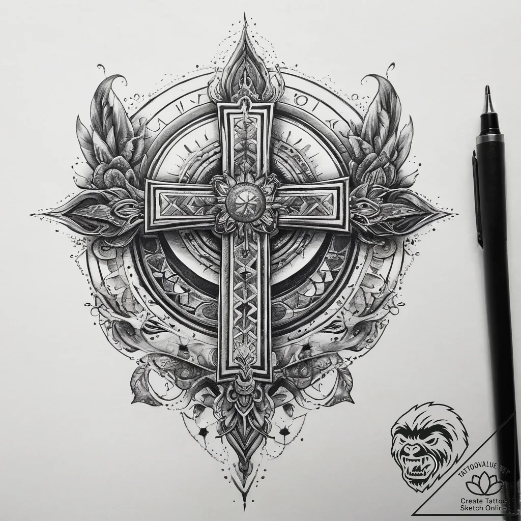 Tattoo sketch cosmic origin, ink illustration... - tattoo sketch (№1757391626_0, 09.09.2025 04:20) — tattoovalue.net