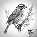 Tattoo sketch swamp sparrow, tattoo sketch de… – tattoo sketch (№1757394386_0, 09.09.2025 05:06) — tattoovalue.net