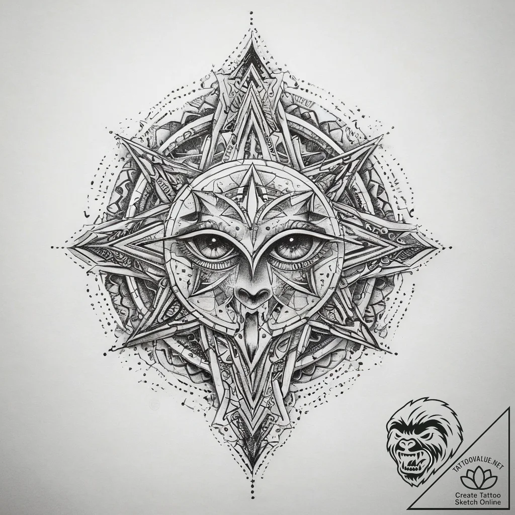 Tattoo sketch mystical past, tattoo sketch de... - tattoo sketch (№1757394975_0, 09.09.2025 05:16) — tattoovalue.net