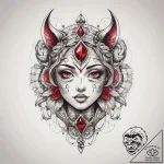 Tattoo sketch ruby, artistic tattoo sketch, o… – tattoo sketch (№1757396772_0, 09.09.2025 05:46) — tattoovalue.net
