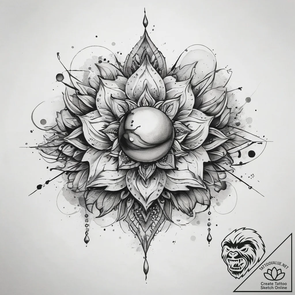 Tattoo sketch pearl tattoo, tattoo flash shee... - tattoo sketch (№1757397958_0, 09.09.2025 06:05) — tattoovalue.net
