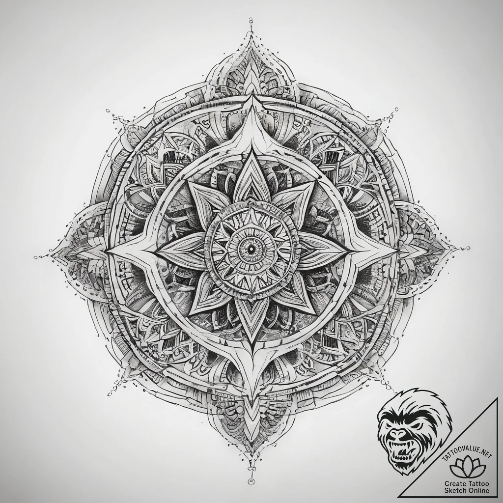 Tattoo sketch desert, tattoo sketch design, o... - tattoo sketch (№1757399342_0, 09.09.2025 06:29) — tattoovalue.net