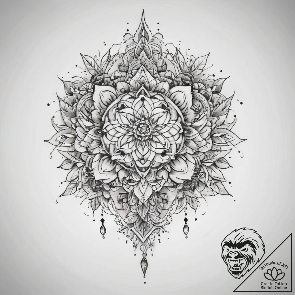 Tattoo sketch delicate tattoo - tattoo sketch (№1757400937_0, 09.09.2025 06:55) — tattoovalue.net