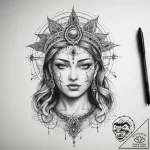 Tattoo sketch spiritual story – tattoo sketch (№1757401132_0, 09.09.2025 06:58) — tattoovalue.net