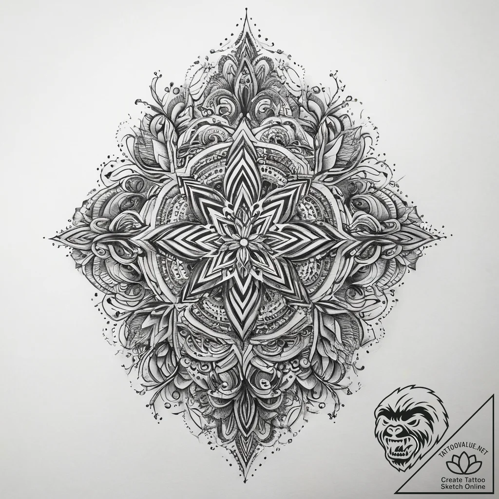 Tattoo sketch soul, tattoo line art, dotwork... - tattoo sketch (№1757402723_0, 09.09.2025 07:25) — tattoovalue.net