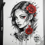Tattoo sketch vibe, artistic tattoo sketch, o… – tattoo sketch (№1757402918_0, 09.09.2025 07:28) — tattoovalue.net