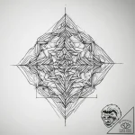 Tattoo sketch geometric line – tattoo sketch (№1757403116_0, 09.09.2025 07:31) — tattoovalue.net