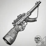 Tattoo sketch hands with a rifle, tattoo flas… – tattoo sketch (№1757403313_0, 09.09.2025 07:35) — tattoovalue.net