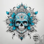 Tattoo sketch turquoise – tattoo sketch (№1757404093_0, 09.09.2025 07:48) — tattoovalue.net