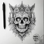 Tattoo sketch beginning, tattoo flash sheet d… – tattoo sketch (№1757409238_0, 09.09.2025 09:13) — tattoovalue.net
