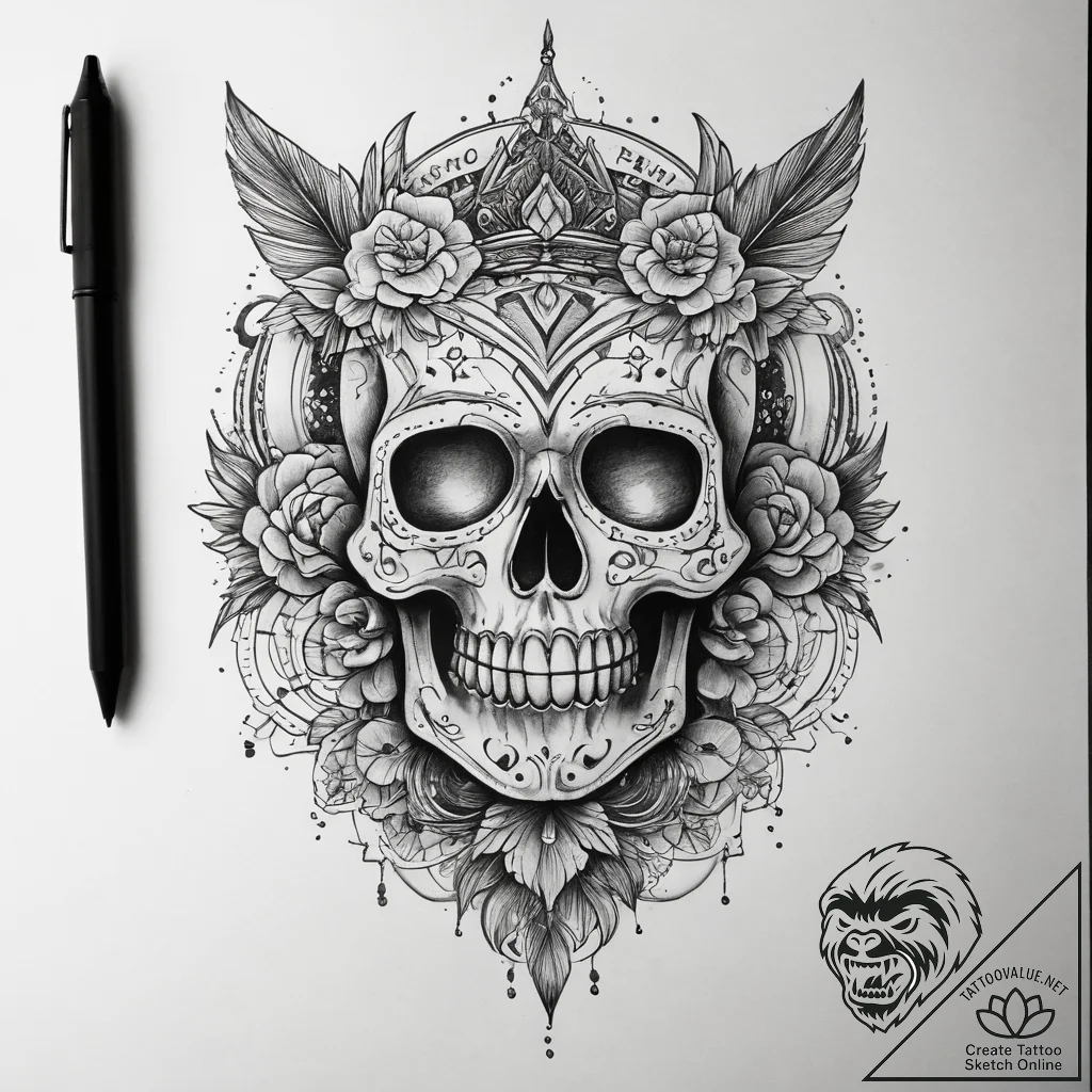 Tattoo sketch beginning, tattoo flash sheet d... - tattoo sketch (№1757409238_0, 09.09.2025 09:13) — tattoovalue.net