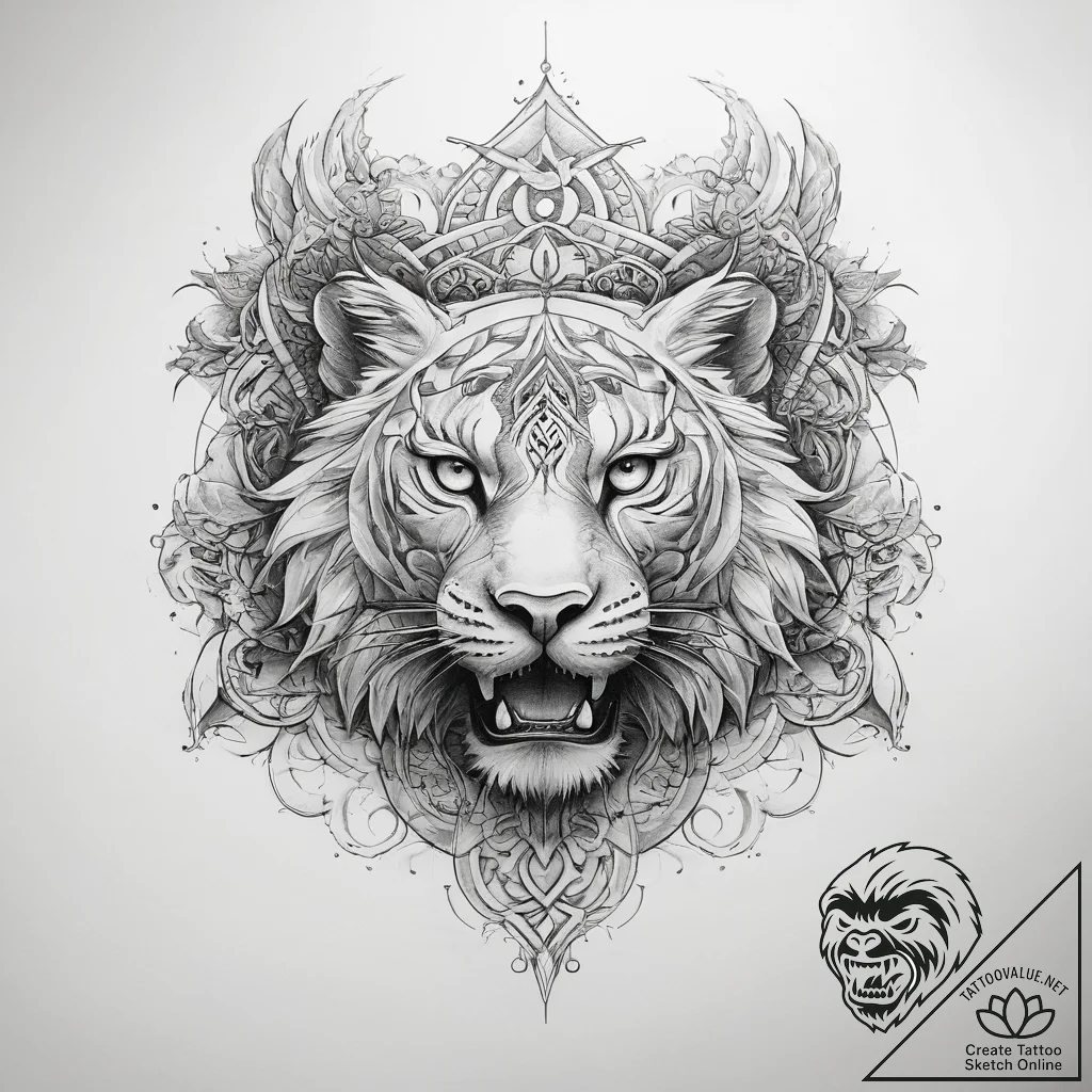 Tattoo sketch a symbolic idea - tattoo sketch (№1757410030_0, 09.09.2025 09:27) — tattoovalue.net