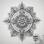 Tattoo sketch cosmic spring, ink illustration… – tattoo sketch (№1757410232_0, 09.09.2025 09:30) — tattoovalue.net