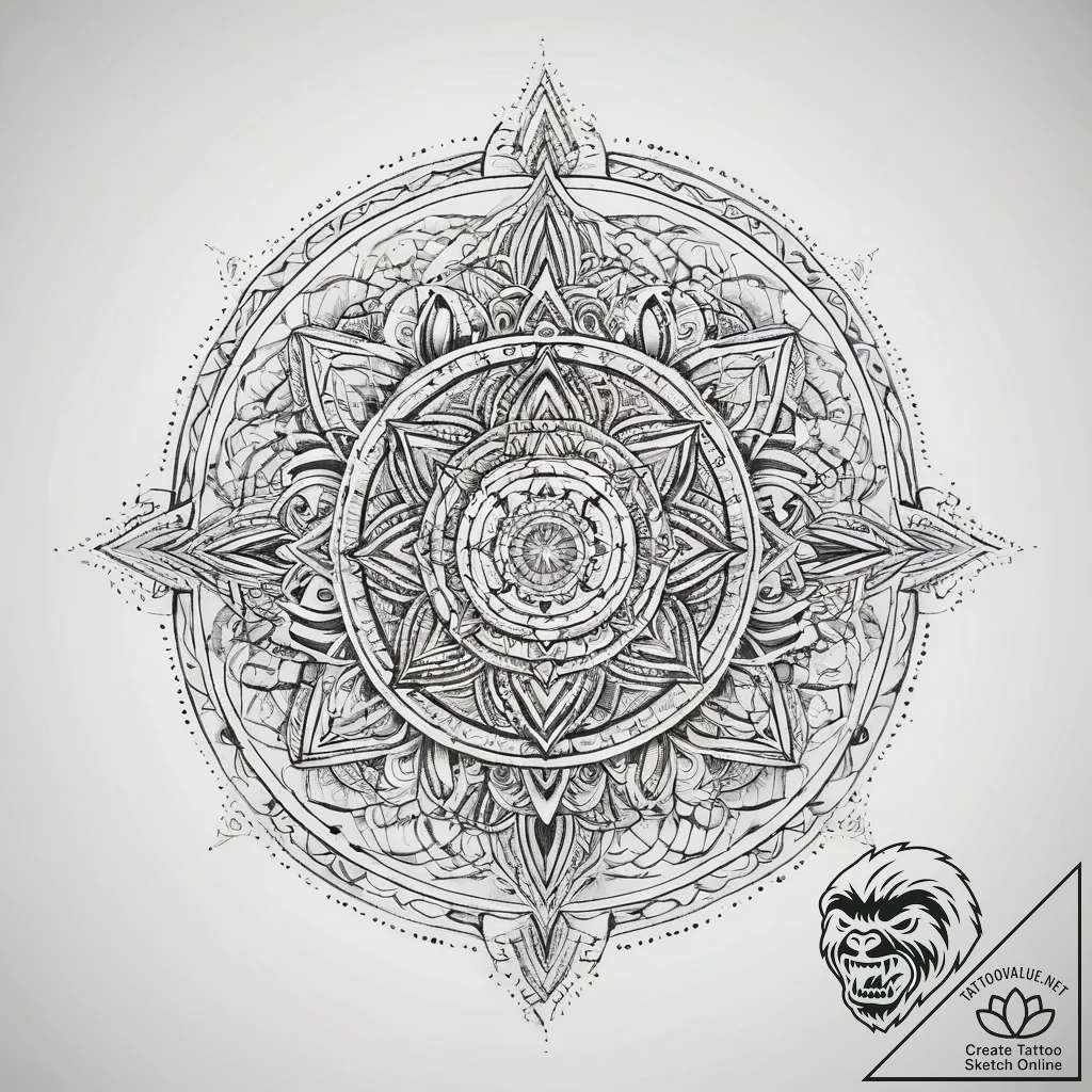 Tattoo sketch holy representation, tattoo lin... - tattoo sketch (№1757410830_0, 09.09.2025 09:40) — tattoovalue.net