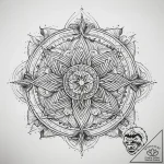 Tattoo sketch cosmic spring, ink illustration… – tattoo sketch (№1757411827_0, 09.09.2025 09:57) — tattoovalue.net
