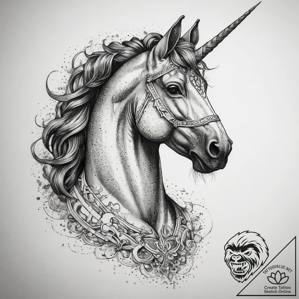 Tattoo sketch centaur, ink illustration for t... - tattoo sketch (№1757412030_0, 09.09.2025 10:00) — tattoovalue.net