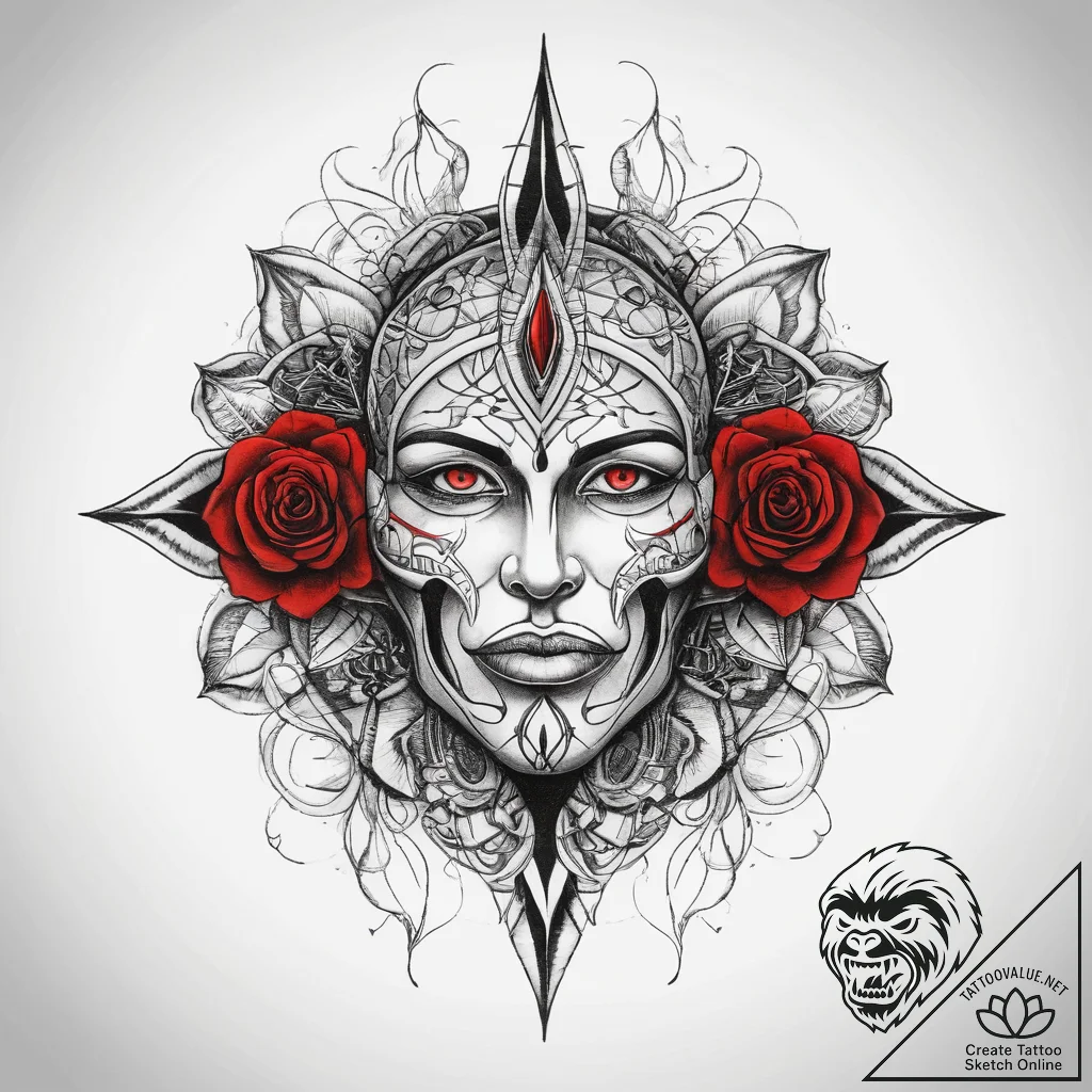 Tattoo sketch sage, concept art for tattoo, o... - tattoo sketch (№1757413401_0, 09.09.2025 10:23) — tattoovalue.net