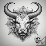 Tattoo sketch minotaur horns, tattoo drawing… – tattoo sketch (№1757413596_0, 09.09.2025 10:26) — tattoovalue.net