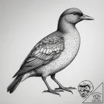 Tattoo sketch moorhen, concept art for tattoo… – tattoo sketch (№1757413791_0, 09.09.2025 10:29) — tattoovalue.net