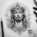 Tattoo sketch holy scene, artistic tattoo ske… – tattoo sketch (№1757414381_0, 09.09.2025 10:39) — tattoovalue.net