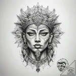 Tattoo sketch spiritual history – tattoo sketch (№1757415376_0, 09.09.2025 10:56) — tattoovalue.net