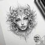 Tattoo sketch graffiti abstract design, tatto… – tattoo sketch (№1757415570_0, 09.09.2025 10:59) — tattoovalue.net
