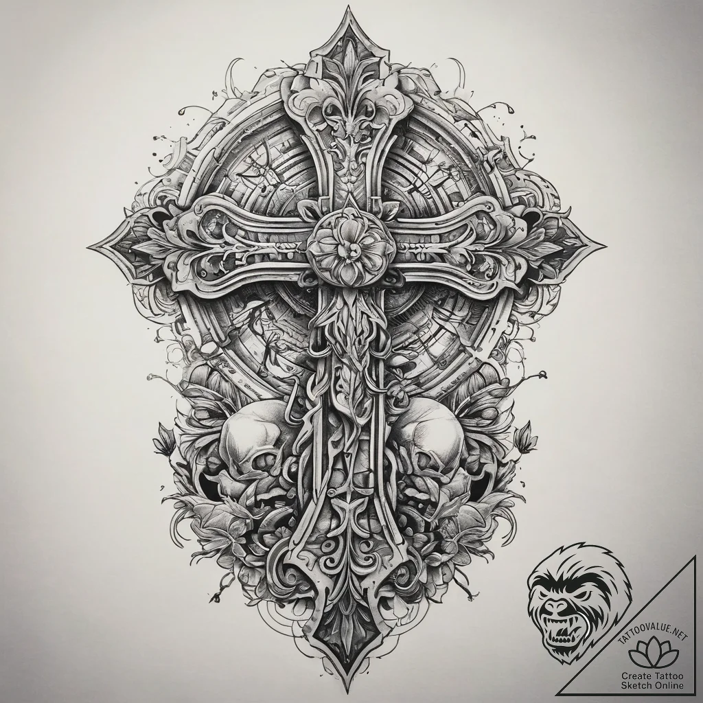 Tattoo sketch dark, concept art for tattoo, o... - tattoo sketch (№1757415763_0, 09.09.2025 11:02) — tattoovalue.net