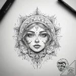 Tattoo sketch cosmic deep, artistic tattoo sk… – tattoo sketch (№1757416151_0, 09.09.2025 11:09) — tattoovalue.net