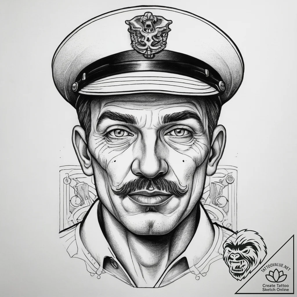 Tattoo sketch bus driver a person driving a b... - tattoo sketch (№1757416344_0, 09.09.2025 11:12) — tattoovalue.net