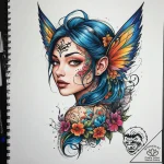 Tattoo sketch fairy tattoo, tattoo line art,… – tattoo sketch (№1757416538_0, 09.09.2025 11:15) — tattoovalue.net