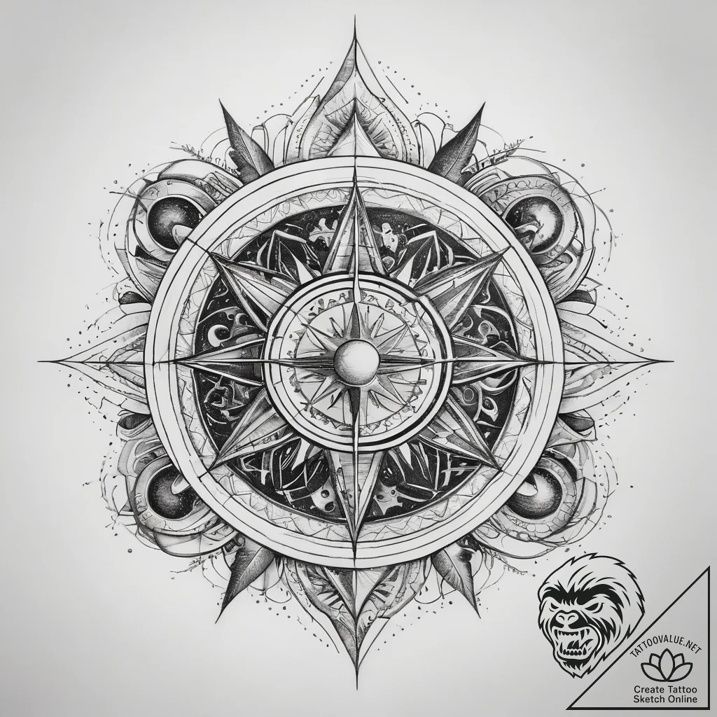 Tattoo sketch cosmic dimension - tattoo sketch (№1757417699_0, 09.09.2025 11:34) — tattoovalue.net
