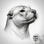 Tattoo sketch sea lion – tattoo sketch (№1757419450_0, 09.09.2025 12:04) — tattoovalue.net