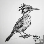Tattoo sketch roadrunner – tattoo sketch (№1757420230_0, 09.09.2025 12:17) — tattoovalue.net