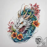 Tattoo sketch fennel bulb, concept art for ta… – tattoo sketch (№1757421019_0, 09.09.2025 12:30) — tattoovalue.net