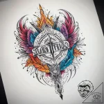Tattoo sketch calligraphy stylized lettering,… – tattoo sketch (№1757421219_0, 09.09.2025 12:33) — tattoovalue.net